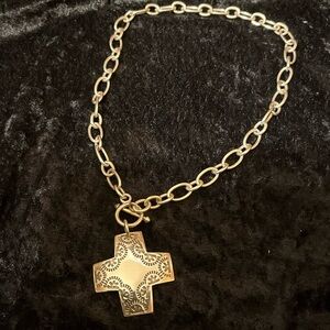 Silpada Sterling Silver Cross Pendant Necklace